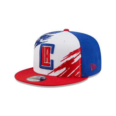 Blue Los Angeles Clippers Hat - New Era NBA Splatter 9FIFTY Snapback Caps USA2564378